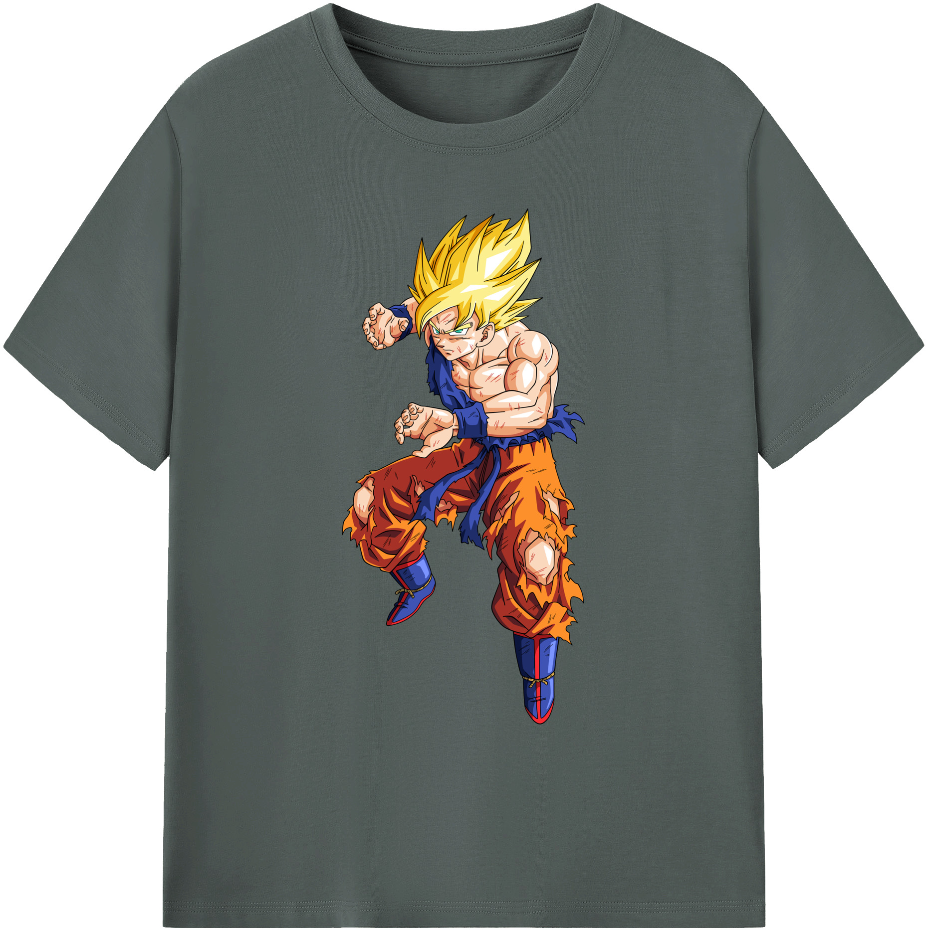 （画像用） ドラゴンボール 孫悟空（そん ごくう）Son Goku カカロット DRAGON BALL Kakarotto 綿100％ メンズ半袖Tシャツ｜肌触りやわらか＆通気性